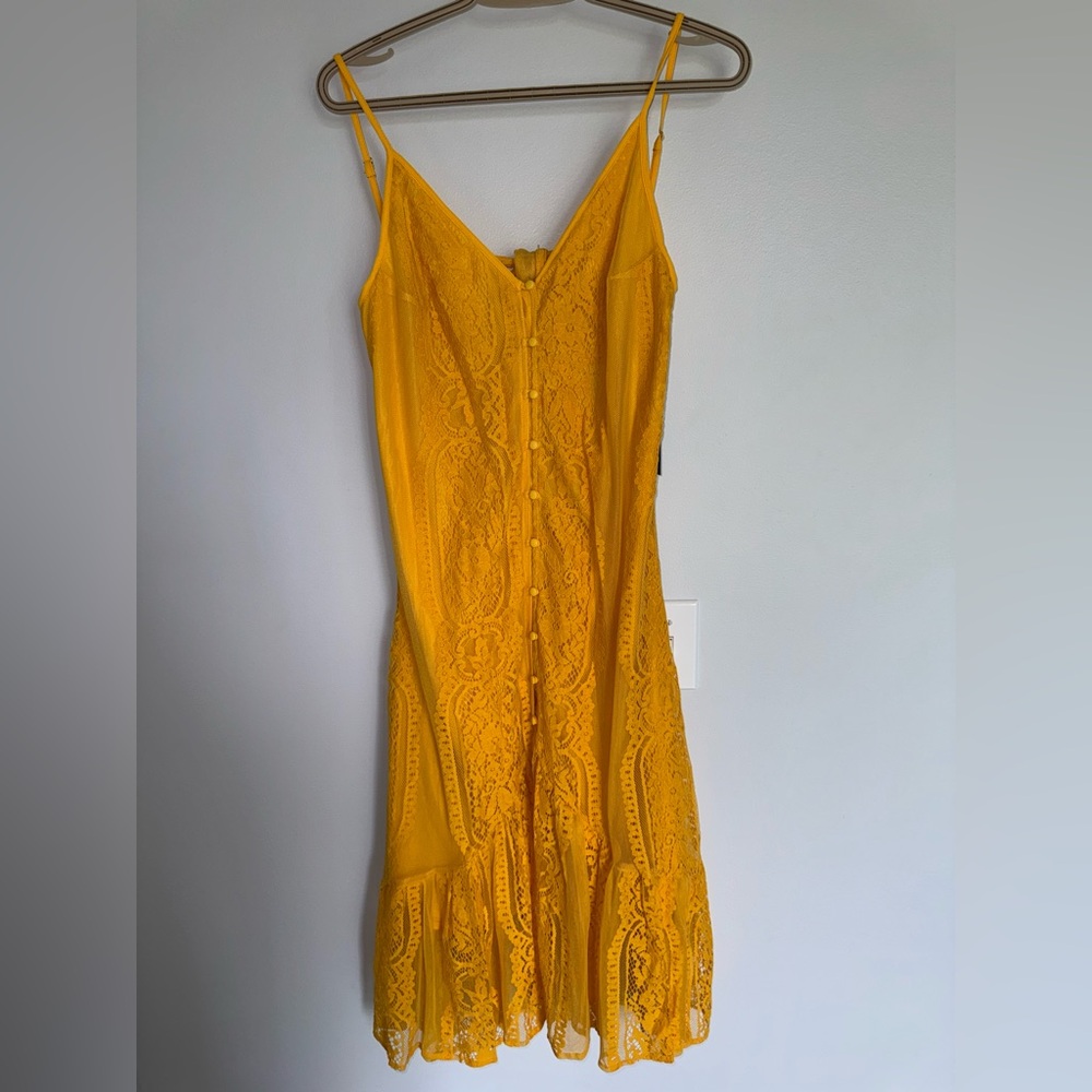 Lulu's Yellow Spaghetti Strap Sundress